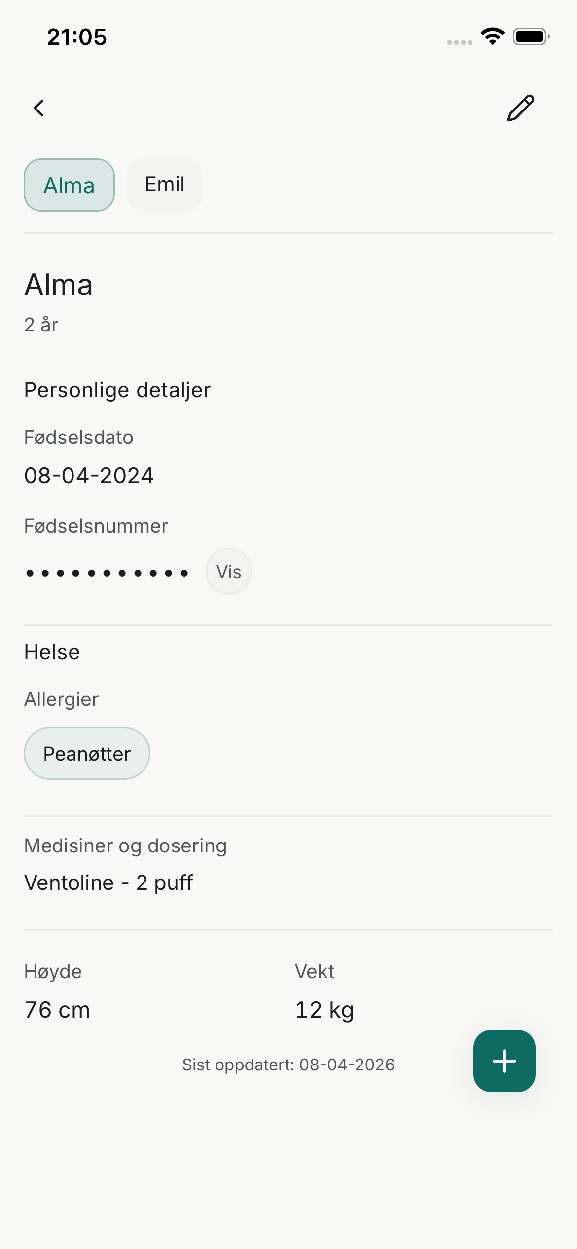 Barneinformasjon