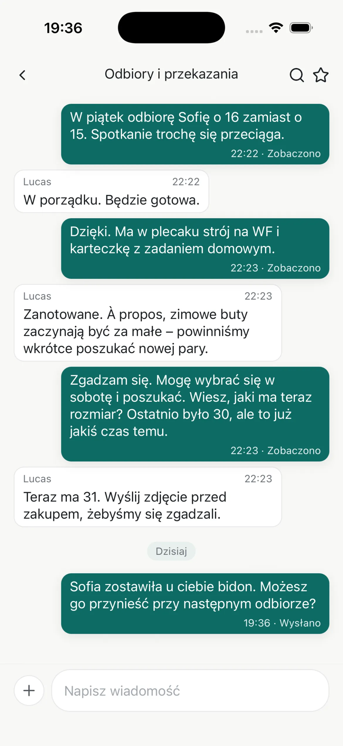 Ekran szczegółów wątku